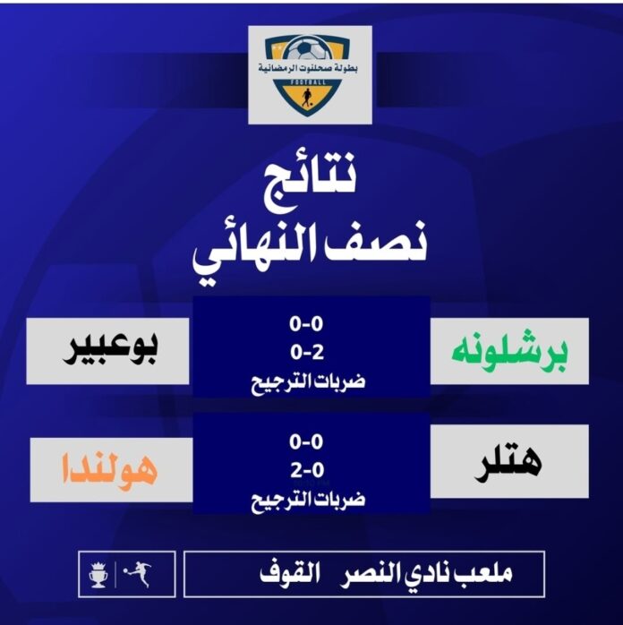 صحيفة اليوم العمانية - ​برشلونة و”هتلر” إلى المشهد الختامي لبطولة صحلنوت الرمضانية